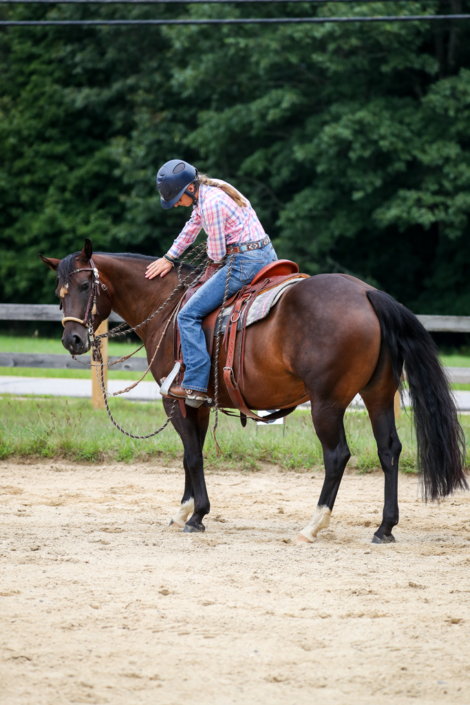 Leslie Ann McGowan with her horse