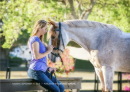 Leslie Ann McGowan and her horse