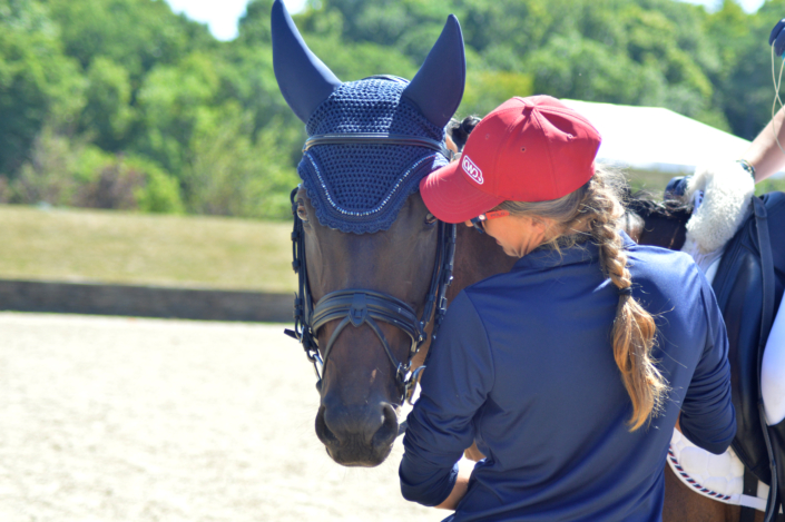 Leslie Ann McGowan with her horse